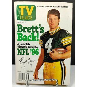 Vintage 1996 TV Guide Brett Favre Packers Collectors Edition Complete View Guide